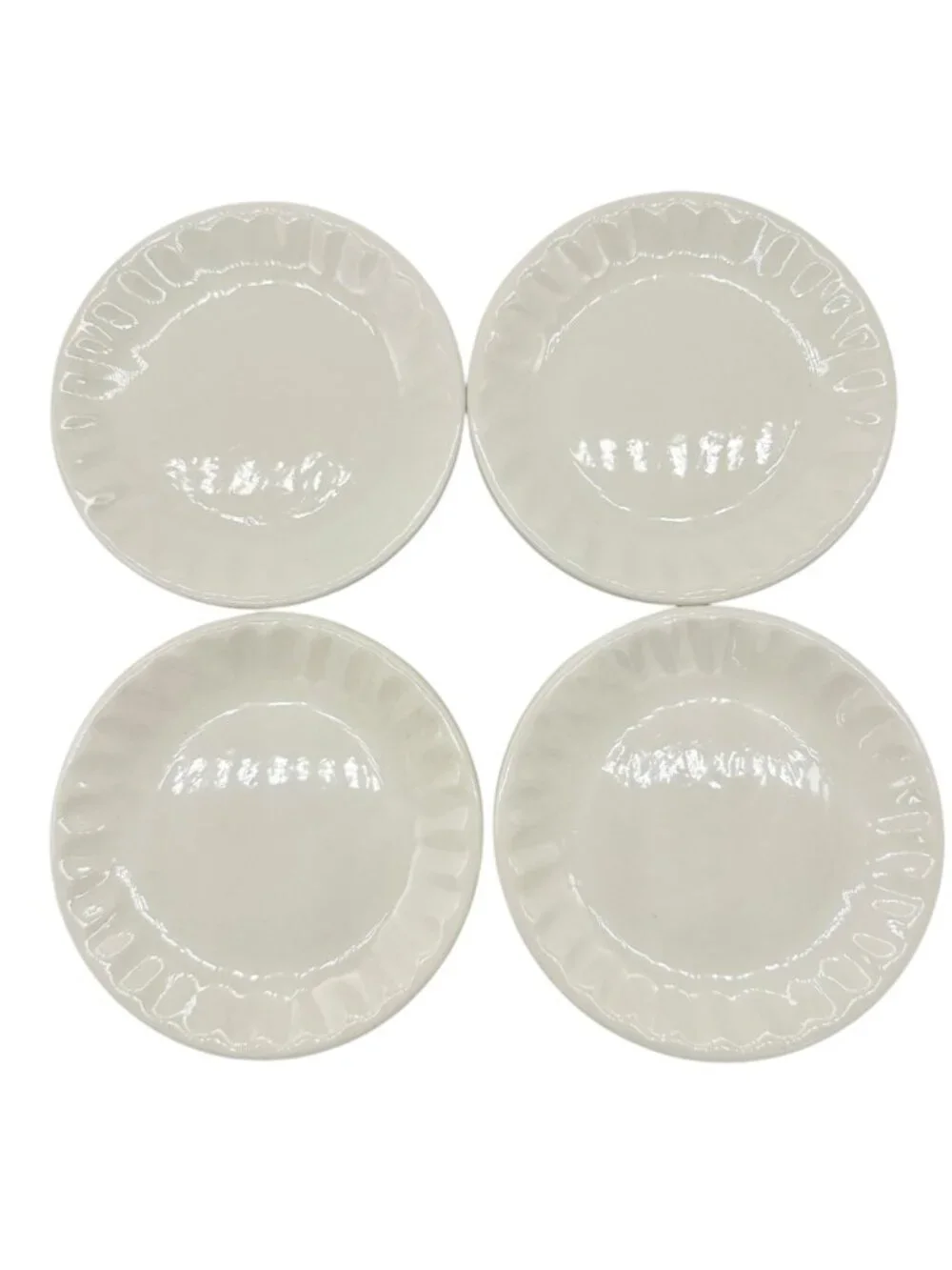 Childrens 17 Piece Ceramic Tea Set With Blue Interiors and White Exterior Design